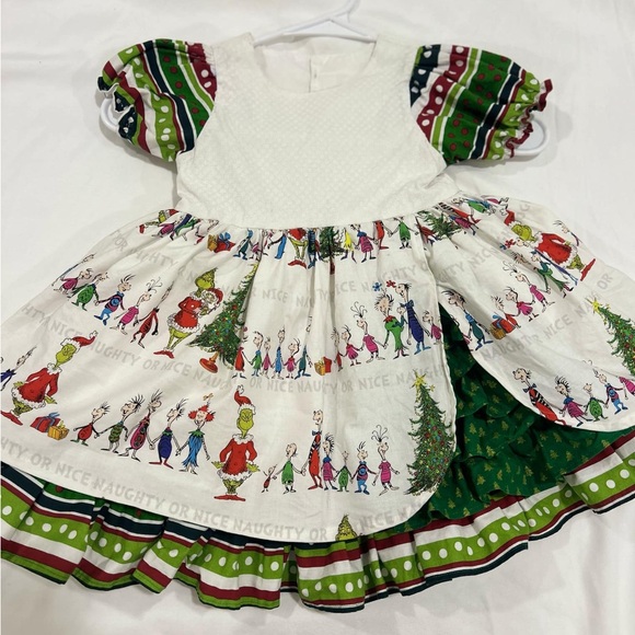 Other - Beautiful custom made Grinch Dress ! Size 2t /3t
